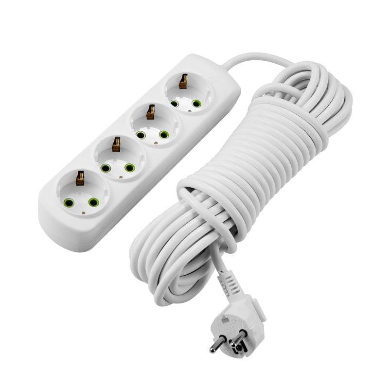 Подовжувач чотиримісний Lezard Letitia з заземленням 5 м (27848772)