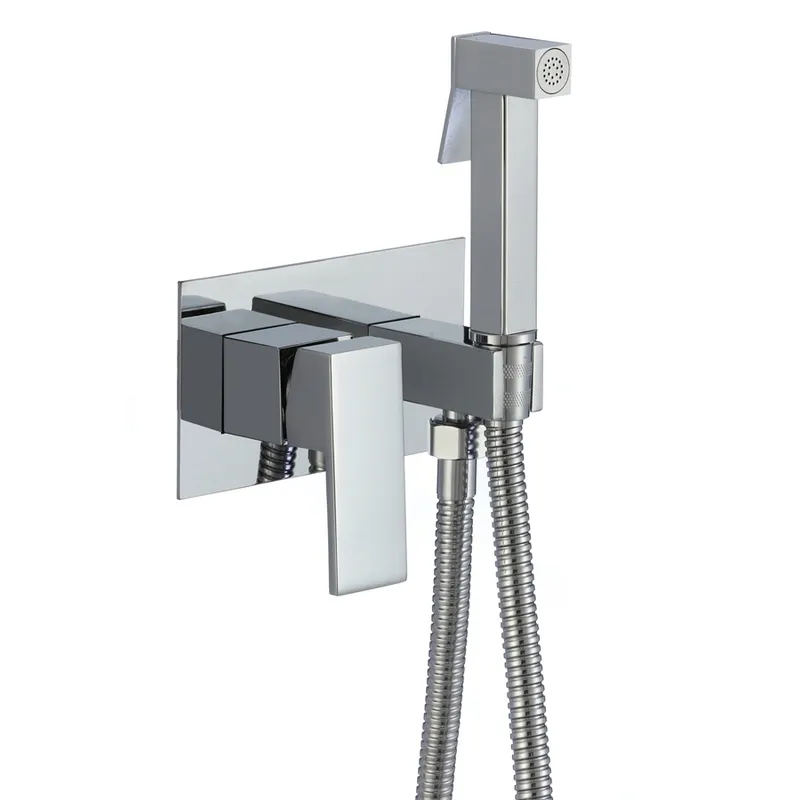 Змішувач для гігієнічного душу MIXXUS Premium Kvadro 333 Inner з лійкою (MI6925)