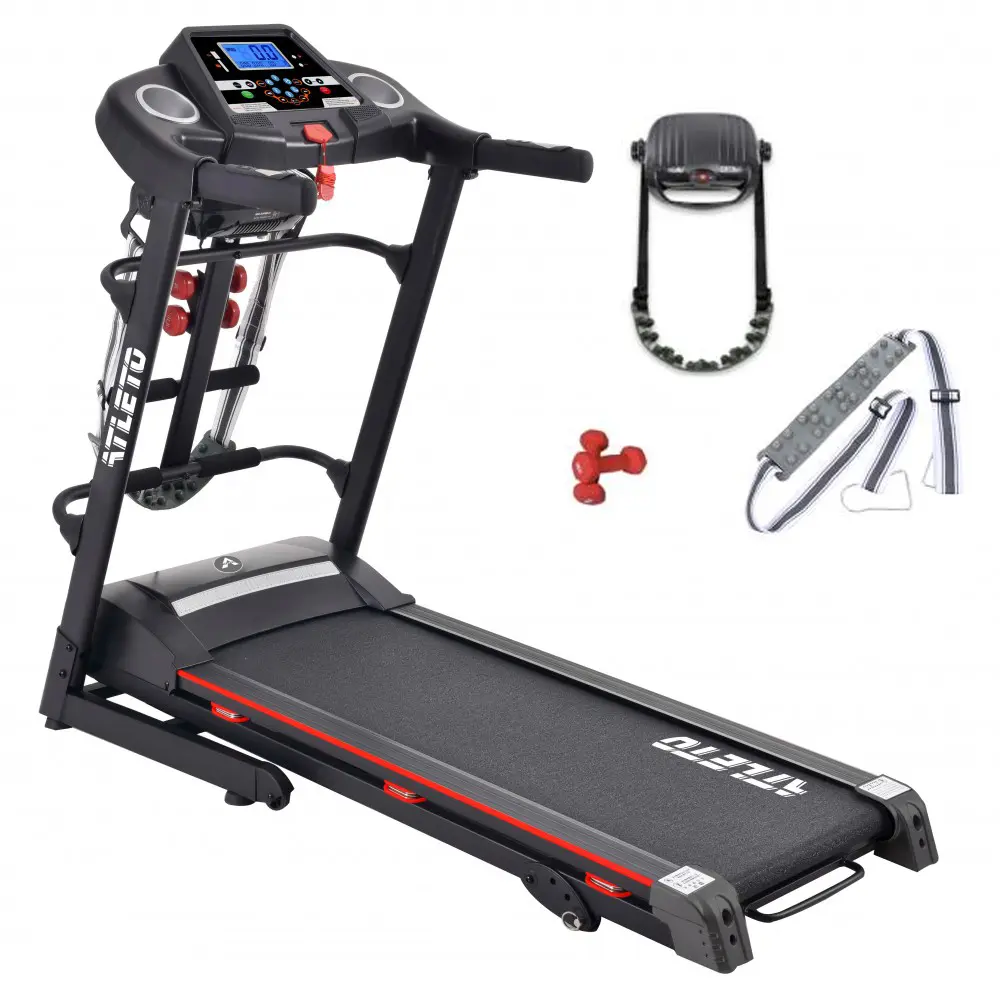 Бігова доріжка Atleto A2 електрична з масажером 115х42 см Чорний (132-76-50000002) - фото 3 Бігова доріжка Atleto A2 електрична з масажером 115х42 см Чорний (132-76-50000002) - фото 3