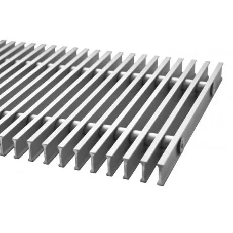 Решетка металлическая поперечная Carrera 380/2750 h65 Сатин (1881276353)