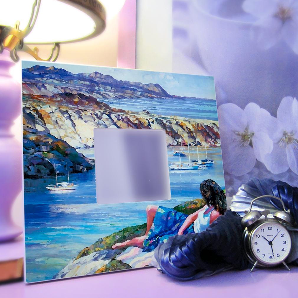 Дзеркало декоративне Вид на Санторіні Греція 260х260 мм (M00250) - фото 3 Дзеркало декоративне Вид на Санторіні Греція 260х260 мм (M00250) - фото 3