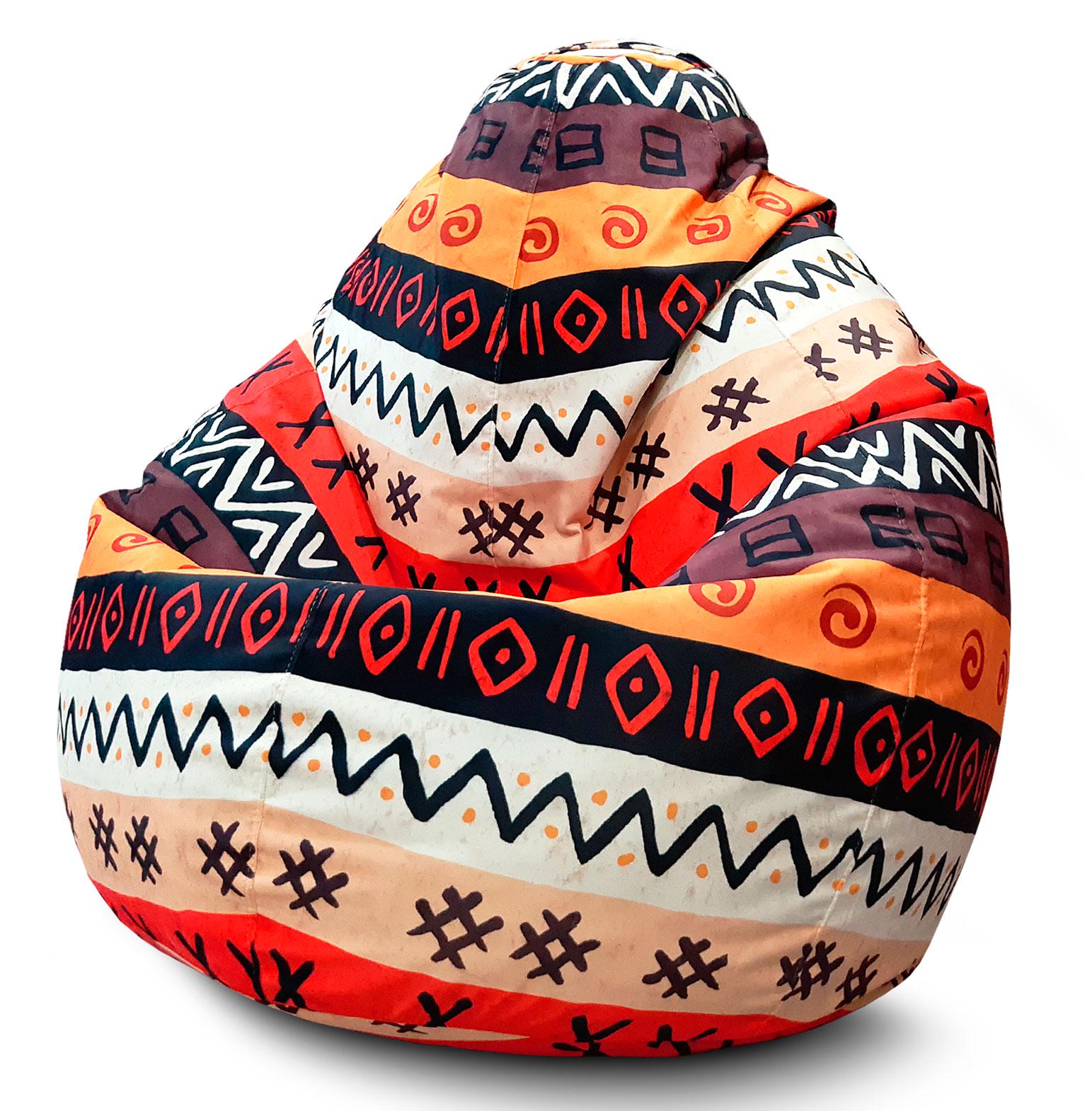 Кресло мешок iPuff Etno 1 Флок XXXL 100х135 см