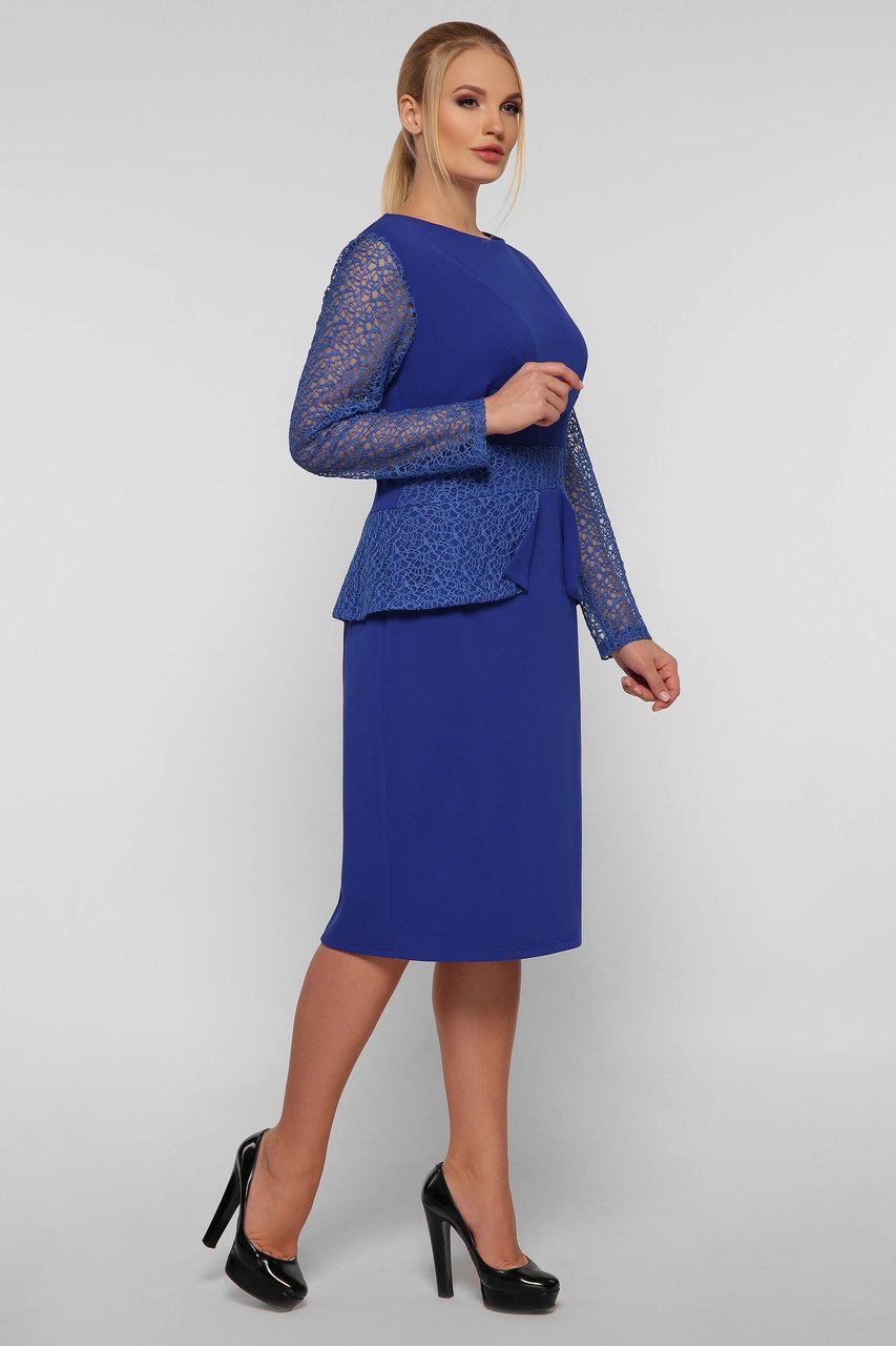 Платье VLAVI Дженифер р. 52 Электрик (126702-52) - фото 4 Платье VLAVI Дженифер р. 52 Электрик (126702-52) - фото 4