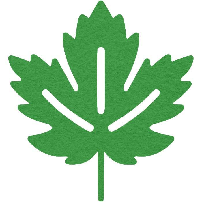 Вырубка из фетра/фоамирана Кленовый Лист №1 2x2 см (3701060275)