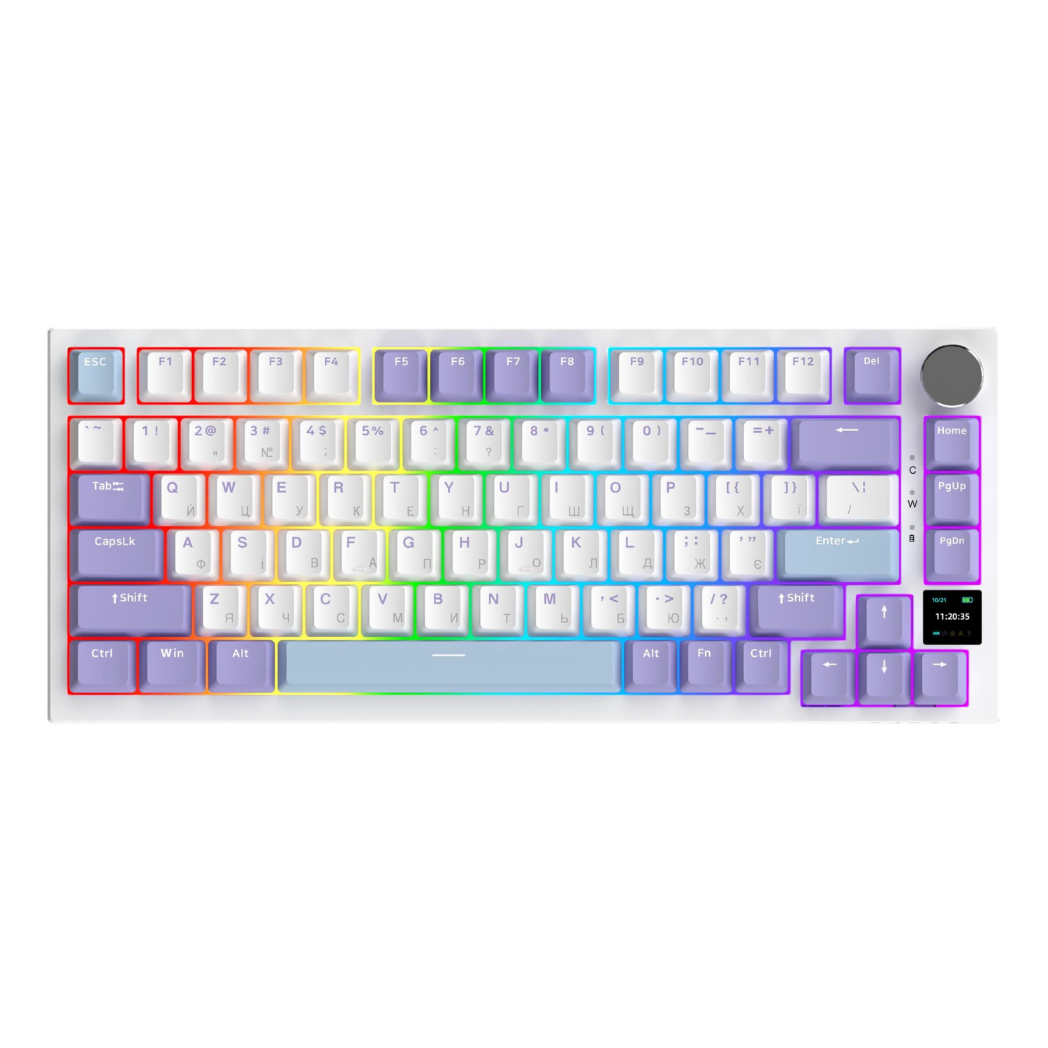 Клавиатура беспроводная механическая Ajazz AK820 Pro Flying Fish Switch RGB Purple (AK820PRO-FF-PWB) Клавиатура беспроводная механическая Ajazz AK820 Pro Flying Fish Switch RGB Purple (AK820PRO-FF-PWB)