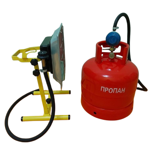 Комплект газовий з балононом/нагрівачем/редуктором/шлангом 15 л 2,9 кВт 2 м (20079113) - фото 6