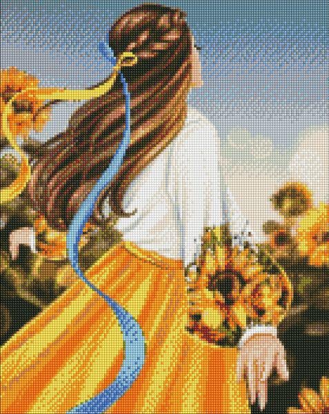 Алмазная мозаика Идейка Моя цветущая Украина 40x50 см (Id-AMO7400)
