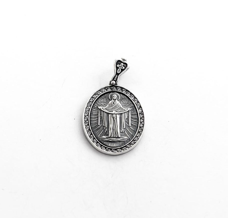 Подвеска серебряная Maxi Silver 8931 Ладанка Покрова Богородицы (88931)
