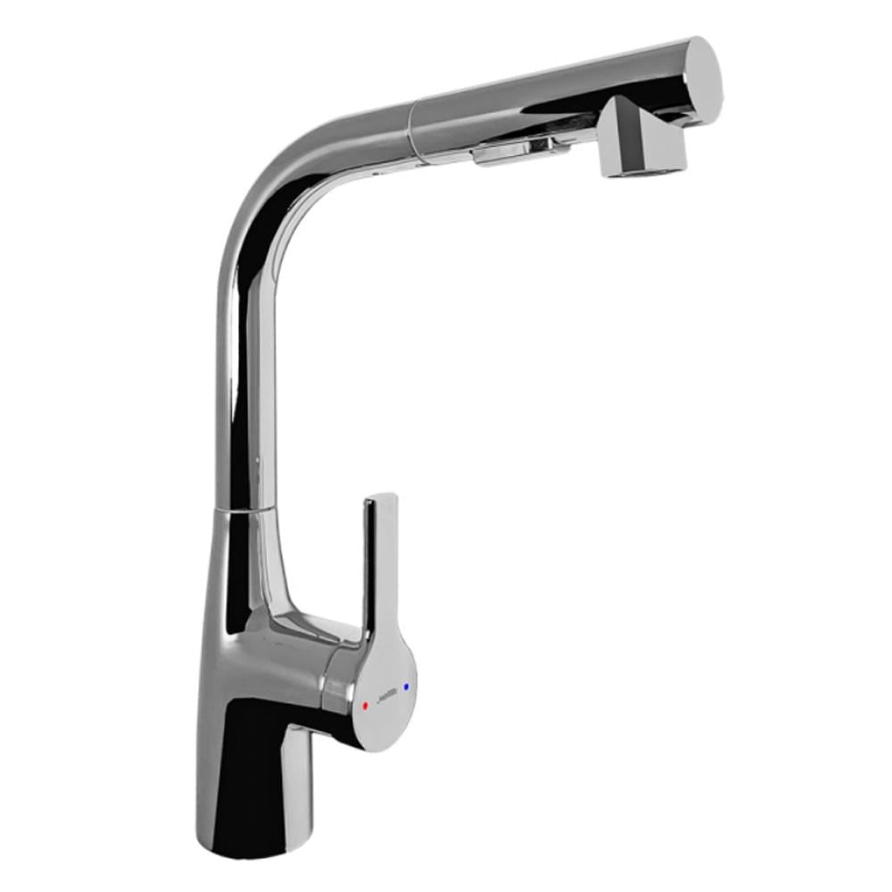 Смеситель для кухни Zegor KFL4-A012 вытяжной гусак (315014)