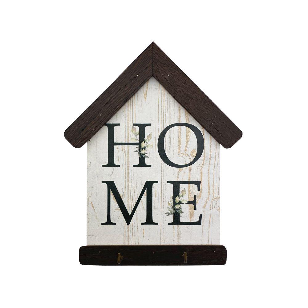 Ключница домик деревянная Home 13х16 см (хркх20012)