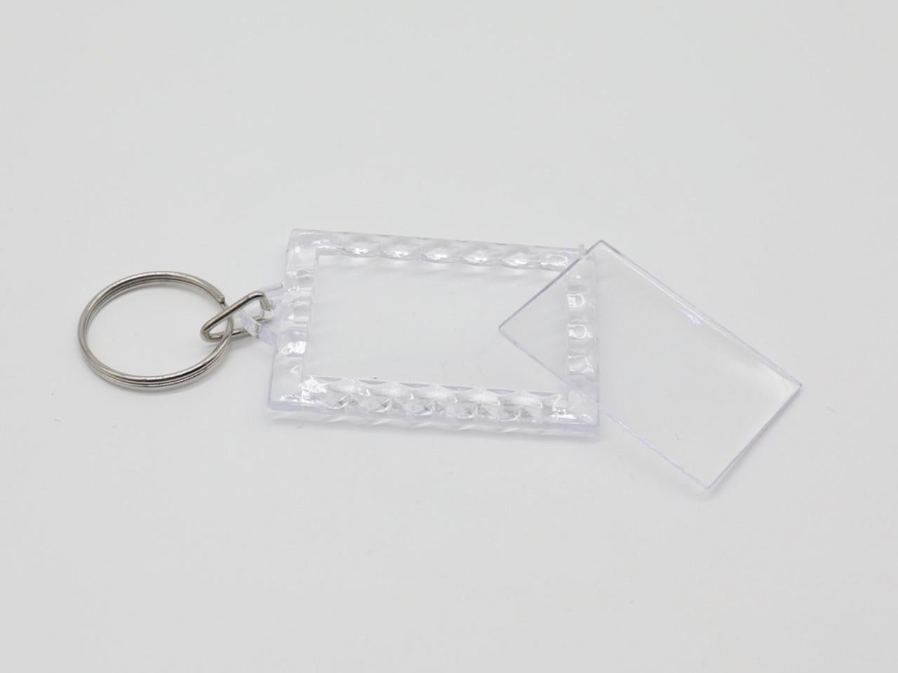 Заготовка для брелка с узором акриловая 38х55 мм под фото 28х39 мм (552268689)