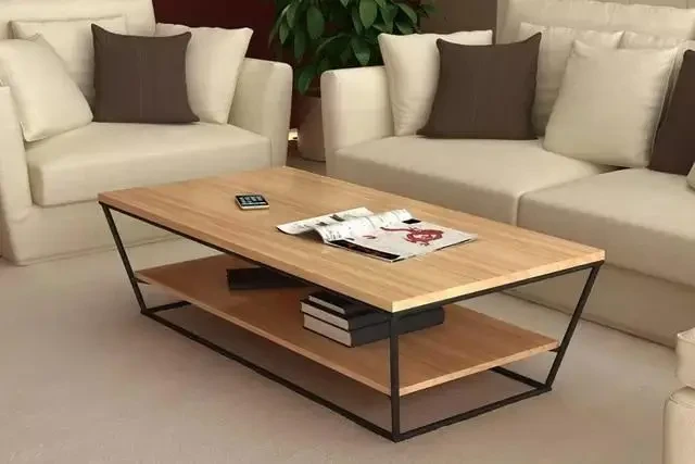 Журнальный столик LOFT NS-722 широкий с полками (3075773417)