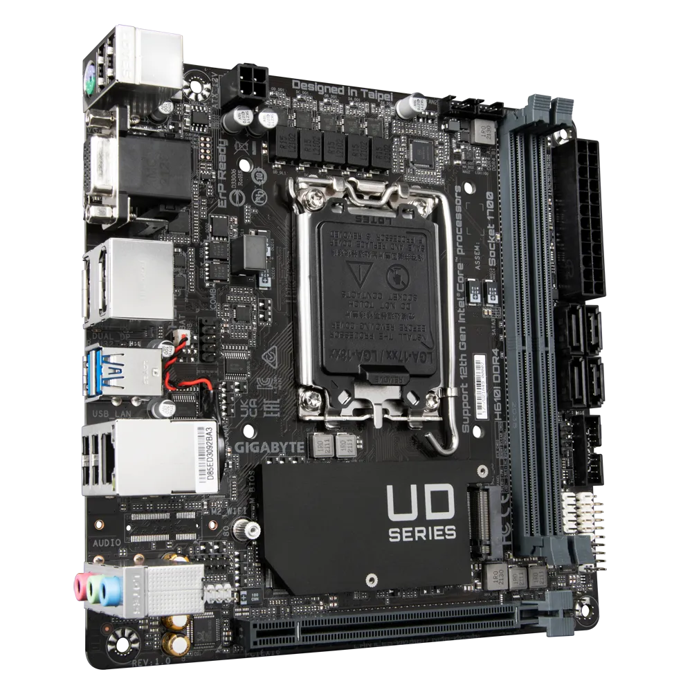 Материнська плата Gigabyte H610I DDR4 LGA1700 Mini-ITX DDR4 Intel H610 чіпсет (570732)