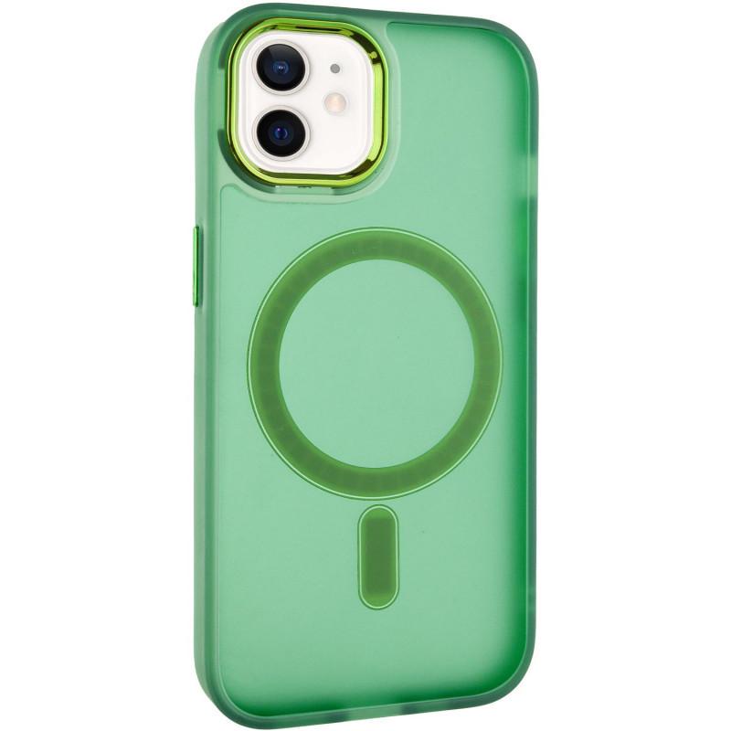 Противоударный Чехол TPU+PC Lily with MagSafe для Apple iPhone 11 (6.1") Army Green