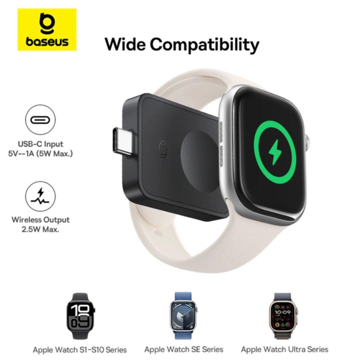 Зарядний пристрій бездротовий Baseus MagPro Magnetic Wireless Charger E-Watch 2,5W Black (P10264106123-00) - фото 6 Зарядний пристрій бездротовий Baseus MagPro Magnetic Wireless Charger E-Watch 2,5W Black (P10264106123-00) - фото 6
