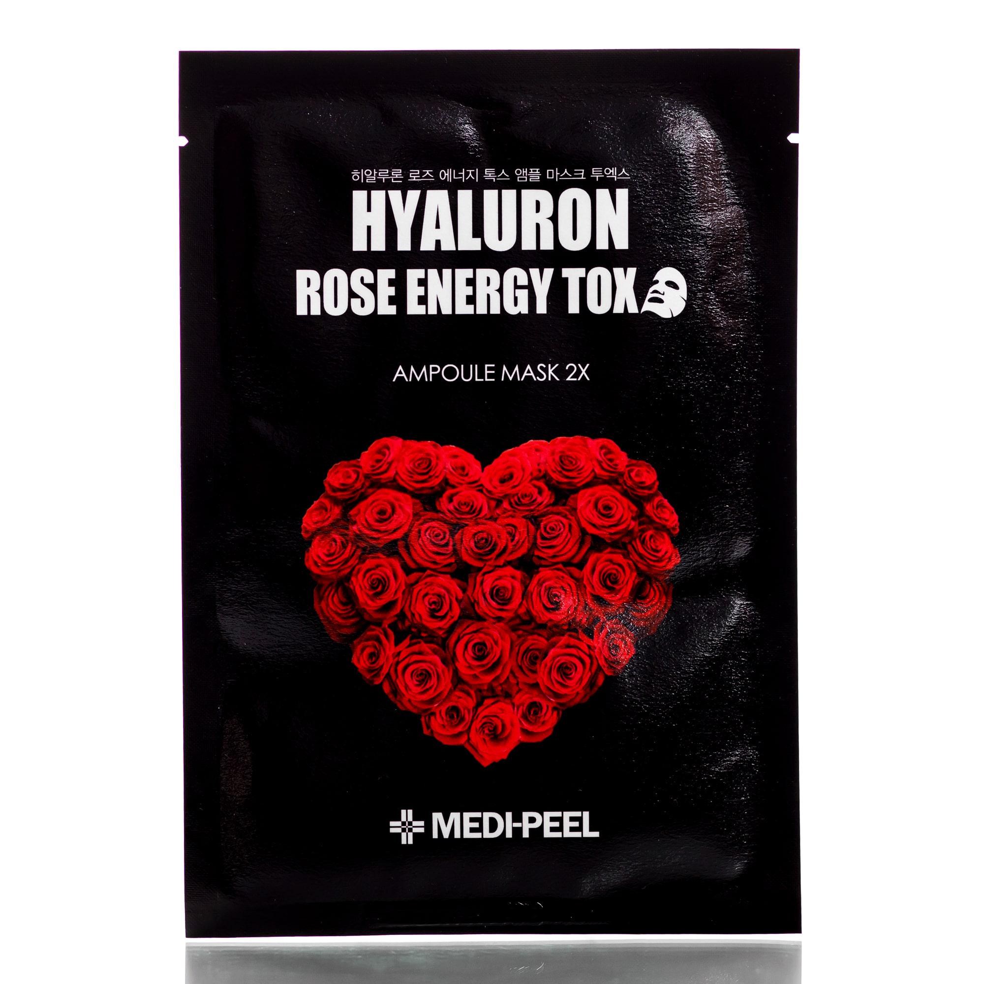 Маска против морщин укрепляющая MEDI-PEEL Hyaluron 100 Rose Energy Tox Mask 30 мл