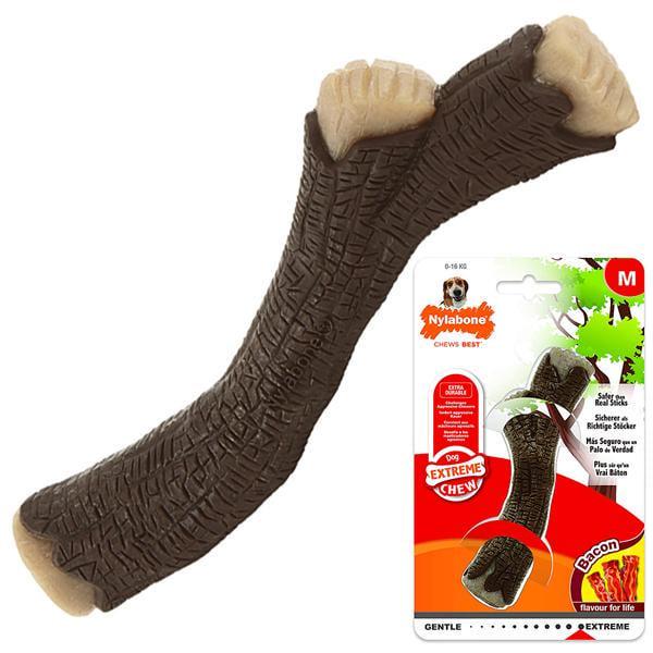 Игрушка для собак жевательная Nylabone Extreme Chew Wooden Stick со вкусом бекона