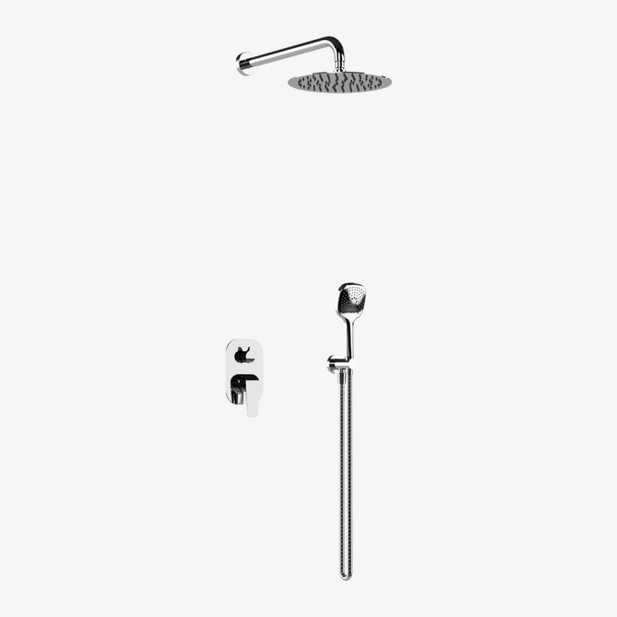 Змішувач прихованого монтажу Excellent Clever 2.0 2-функціональний з ручним та верхнім душем Хром (AREX.SET.4145CR) Змішувач прихованого монтажу Excellent Clever 2.0 2-функціональний з ручним та верхнім душем Хром (AREX.SET.4145CR)