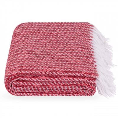 Плед топаз 140x200 см Красный