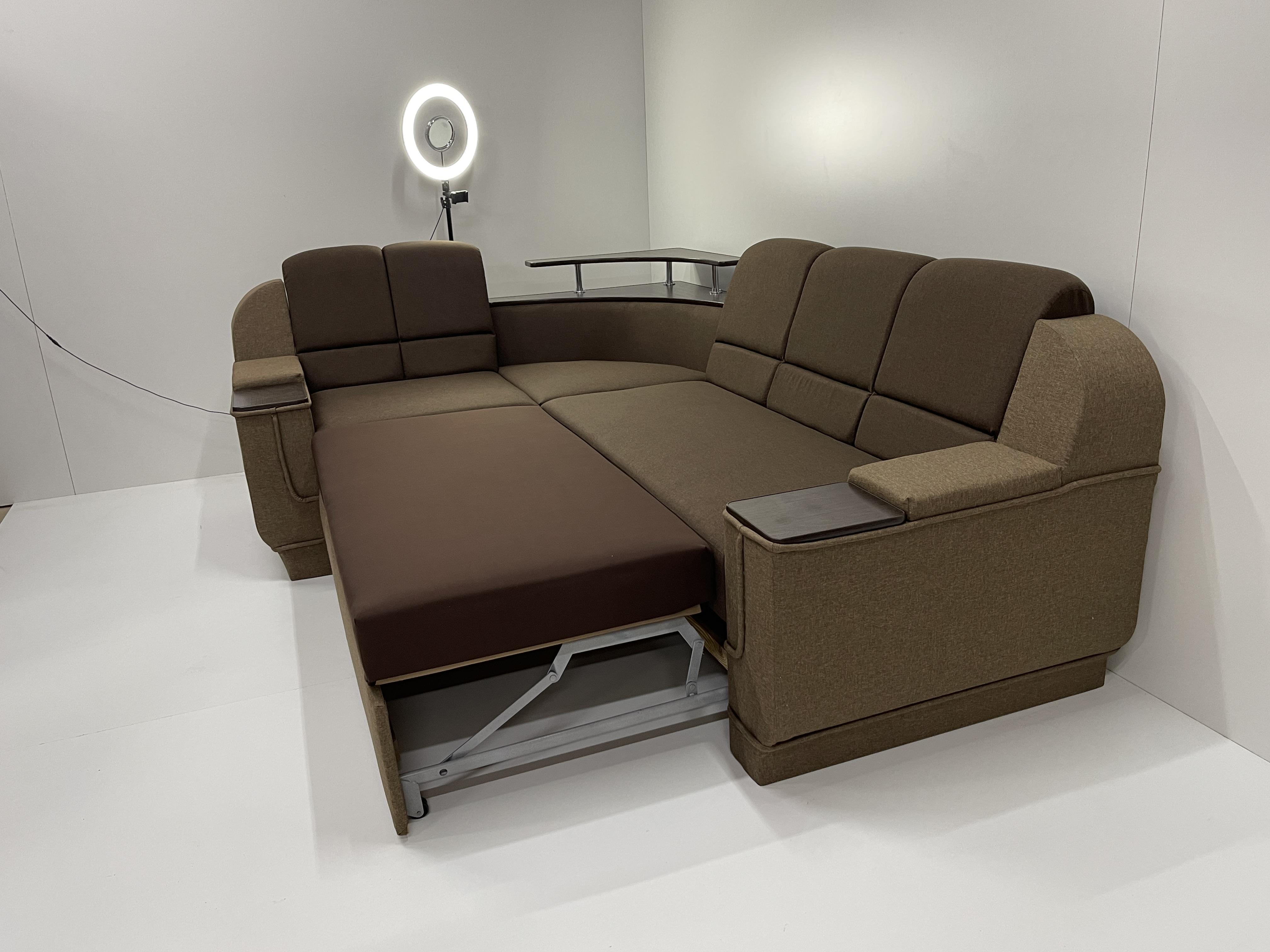 Диван кутовий Меркурій 255х185 см Коричневий - фото 6