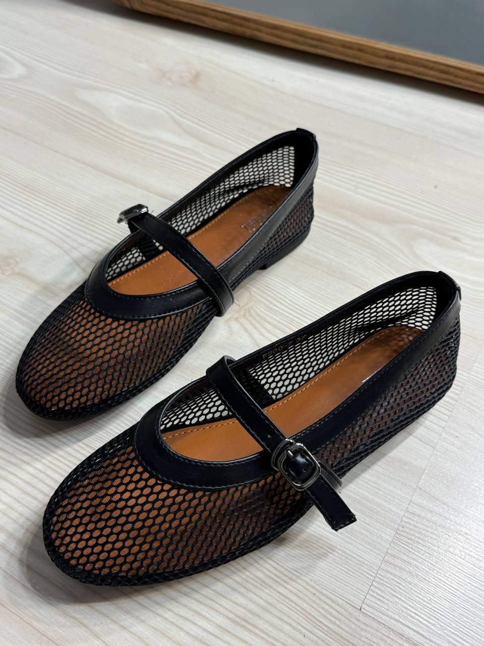 Балетки жіночі Meideli 300-10 Mary Jane сітка з ремінцем р. 37 Чорний (6724) Балетки жіночі Meideli 300-10 Mary Jane сітка з ремінцем р. 37 Чорний (6724)