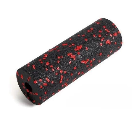 Массажный ролик гладкий PowerPlay PP-4346 Mini EPP Foam Roller 15,3x5,3 см Черный/Красный (60827)