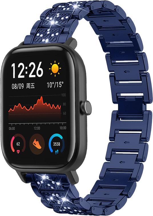 Браслет металлический Glam для Amazfit GTS Blue (32805-28)