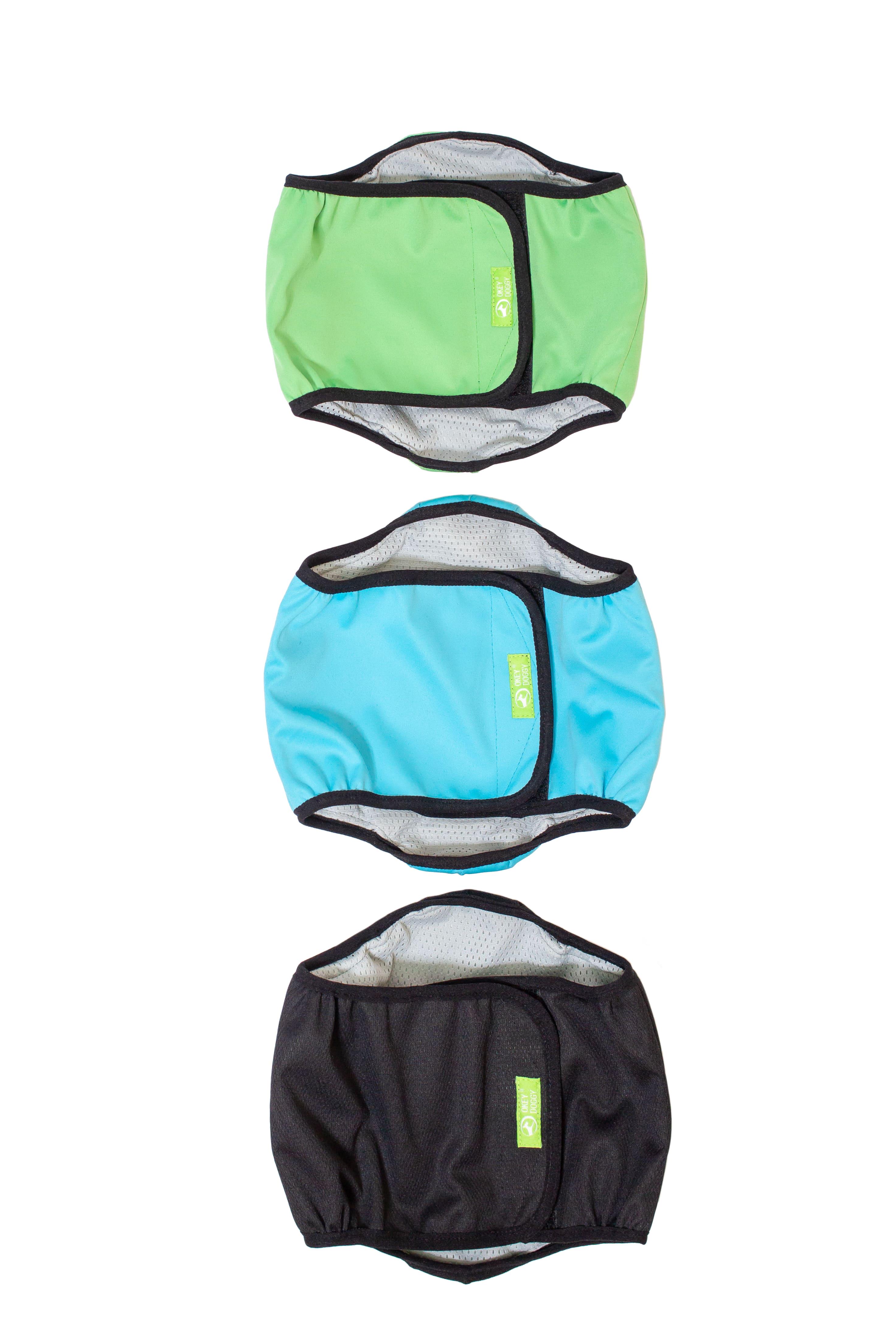 Пояс для псів гігієнічний вбираючий Okey Doggy L Салатовий (28282868) - фото 2