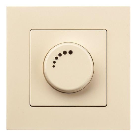 Світлорегулятор Gunsan Eqona 1401200100198 600W Кремовий Світлорегулятор Gunsan Eqona 1401200100198 600W Кремовий