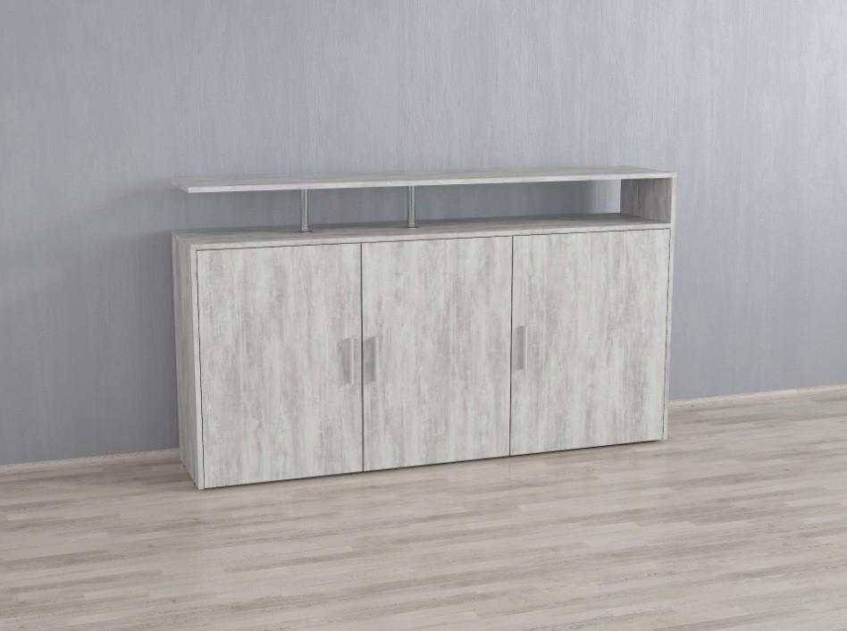 Тумба ТВ Nellie 1600x916x350 мм Бетон (id27-0000-87-beton)