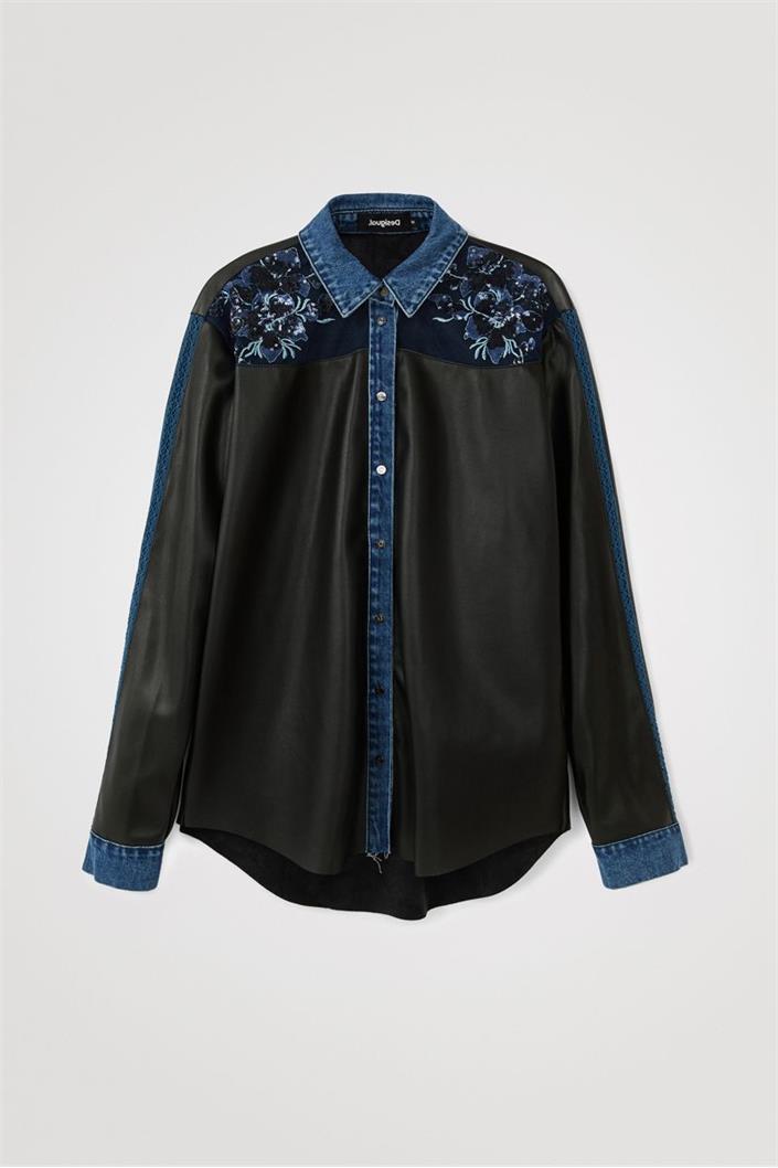 Рубашка женская Desigual 21wwcw21 XL Черный - фото 4