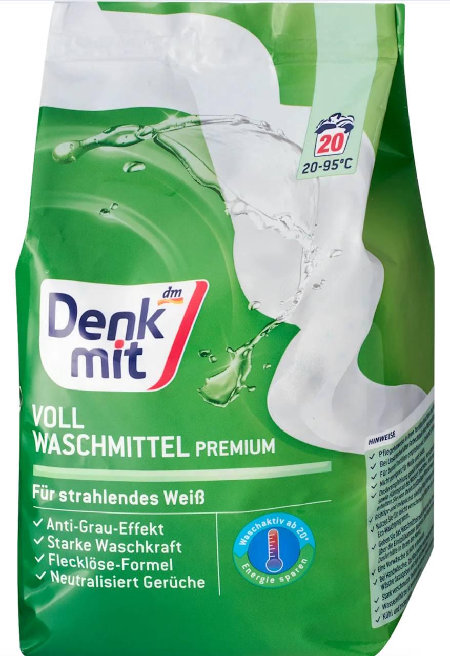 Пральний порошок DenkMit Vollwaschmittel для білих речей 20 прань 1,35 кг Пральний порошок DenkMit Vollwaschmittel для білих речей 20 прань 1,35 кг