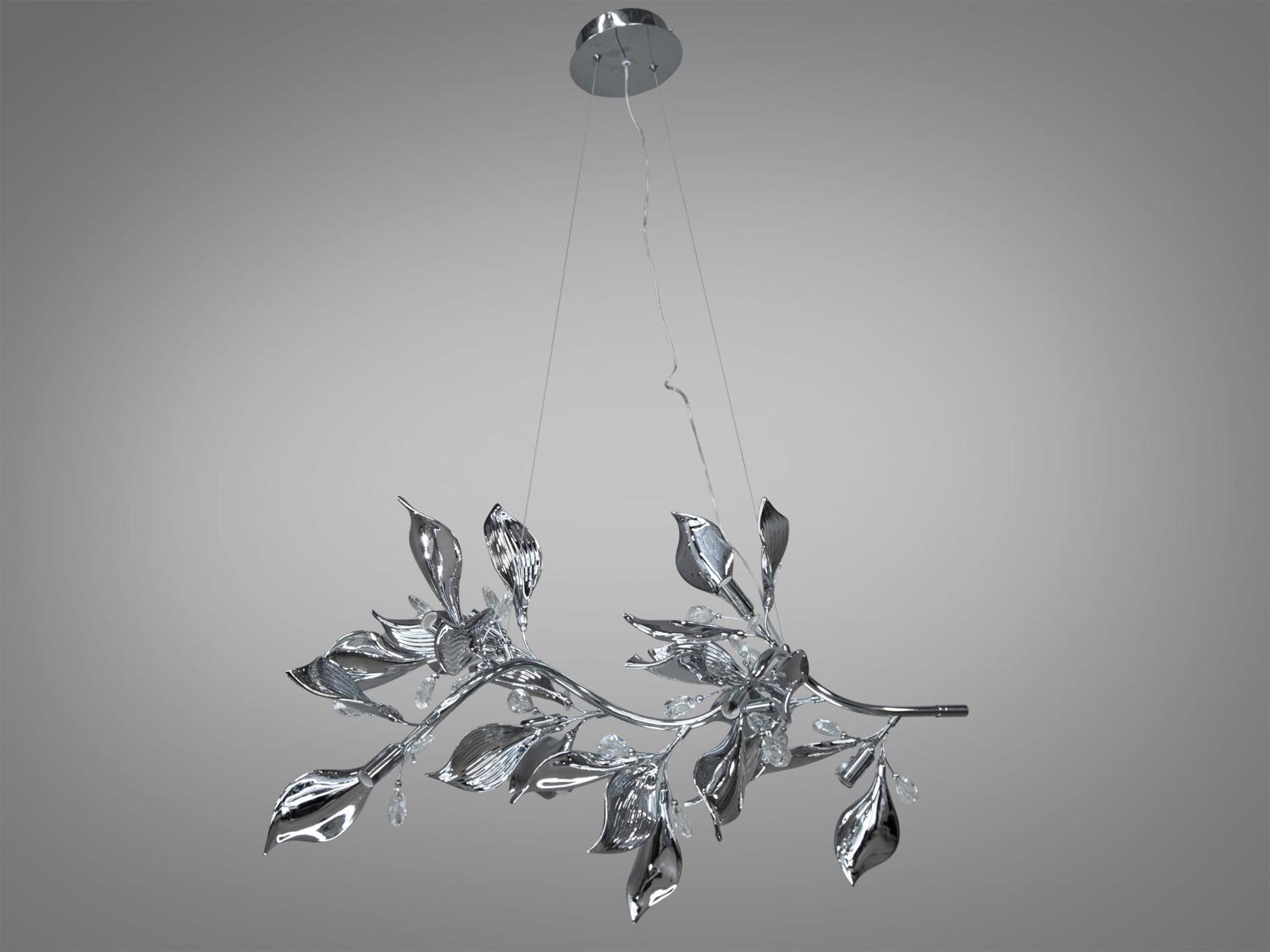 Люстра з порцеляновими елементами на 9 ламп (7229-9PL HR) - фото 2