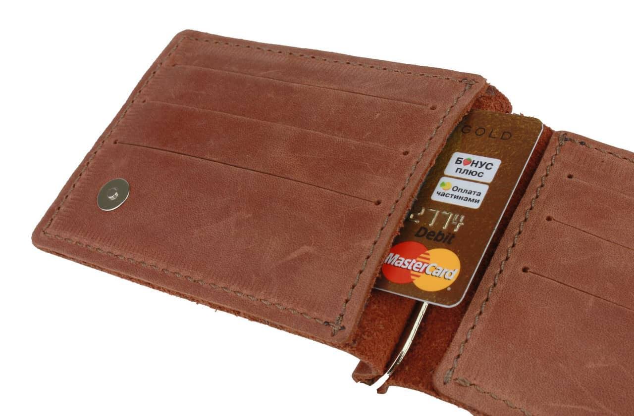 Гаманець FREESKIN із затискачем та монетницею Світло-коричневий - фото 3 Гаманець FREESKIN із затискачем та монетницею Світло-коричневий - фото 3