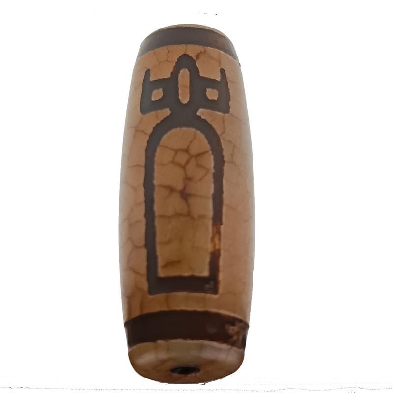 Намистина Дзі Багатство 4 см Коричневий (C3957)