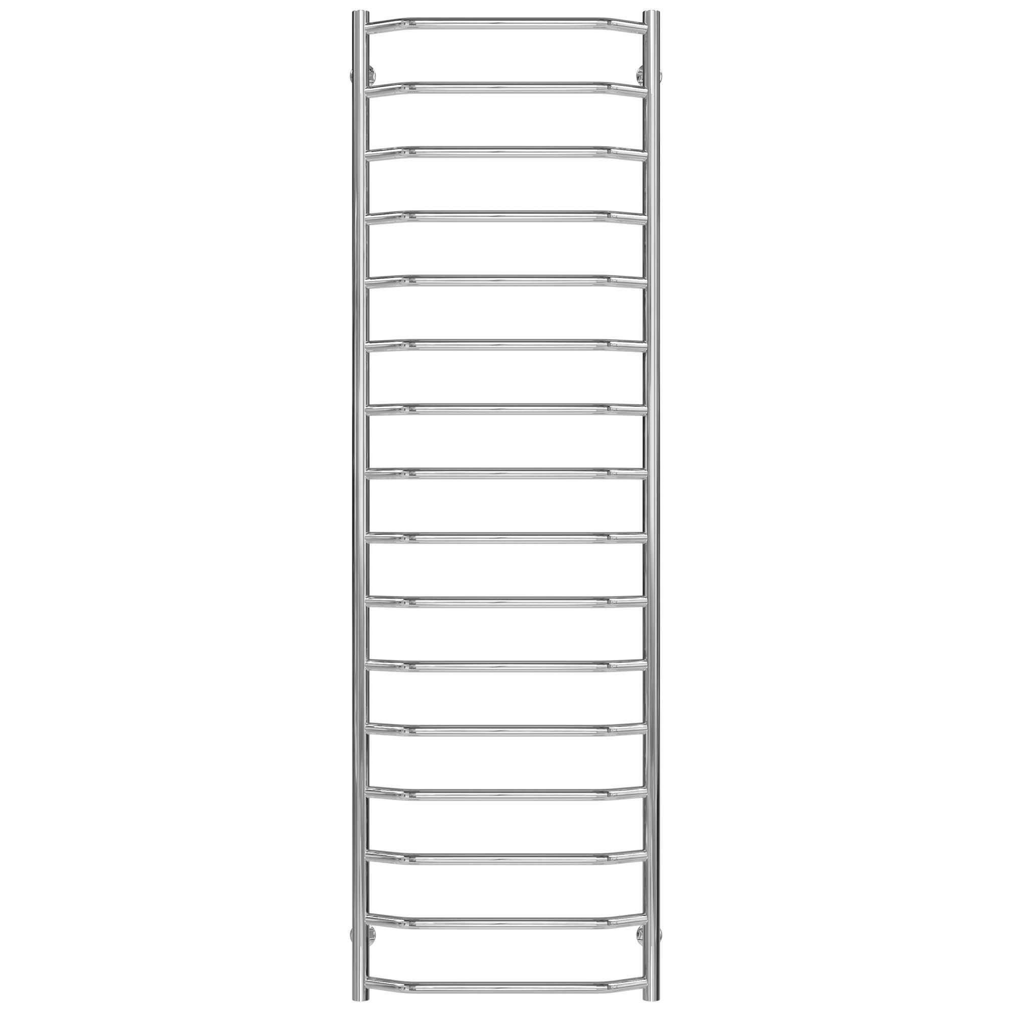 Полотенцесушитель водяной Deffi Трапеция П16 нижнее подключение нержавеющая сталь 500х1700 мм Хром (C.TR.170.50.16.C.A)