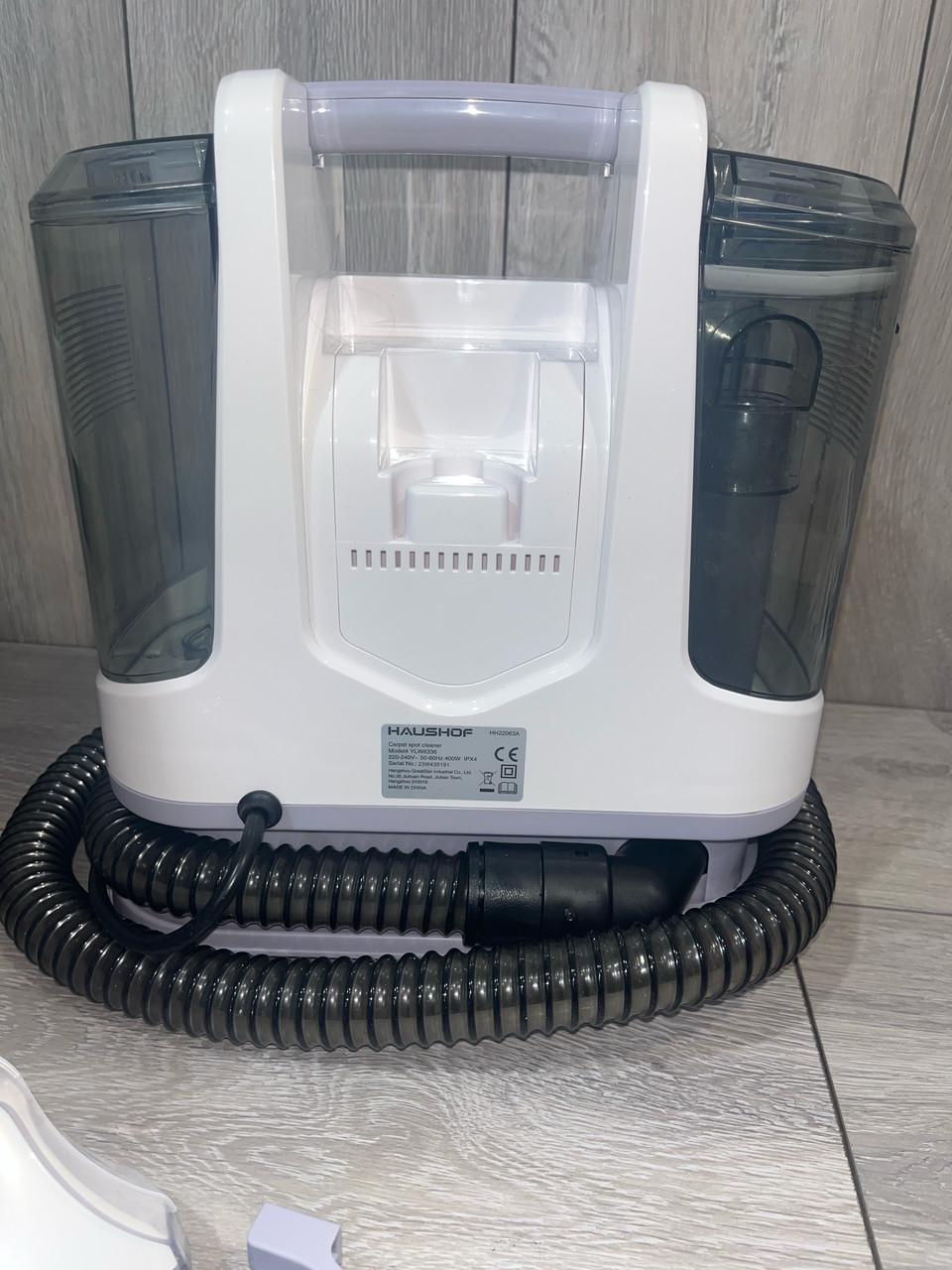 Пылесос моющий HAUSHOF YLW6336 для ковров мебели и авто 400 Вт Бело-серый Пылесос моющий HAUSHOF YLW6336 для ковров мебели и авто 400 Вт Бело-серый