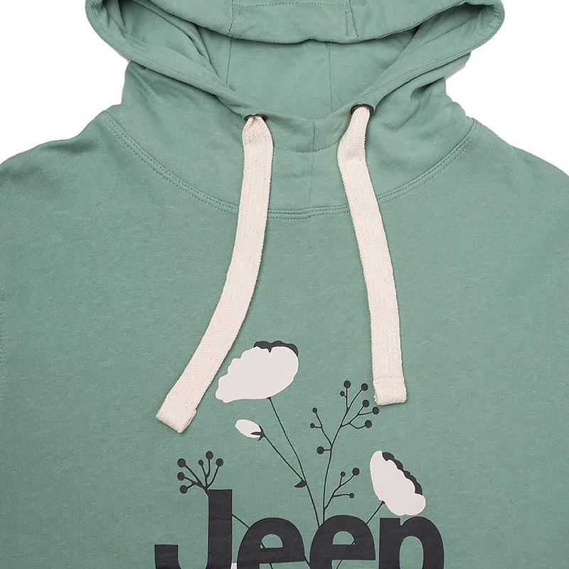 Худі жіноче JEEP HOODED OVERSIZE SWEATSHIRT Botanical Print M Хакі (O102606-E854 M) - фото 3