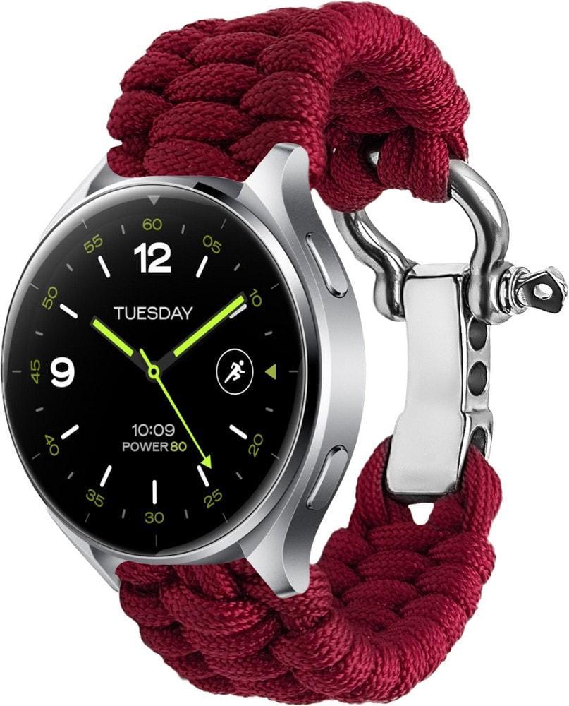 Ремешок из паракорда Ruper для смарт-часов Xiaomi Watch 2/2 Pro Wine (37193-42)