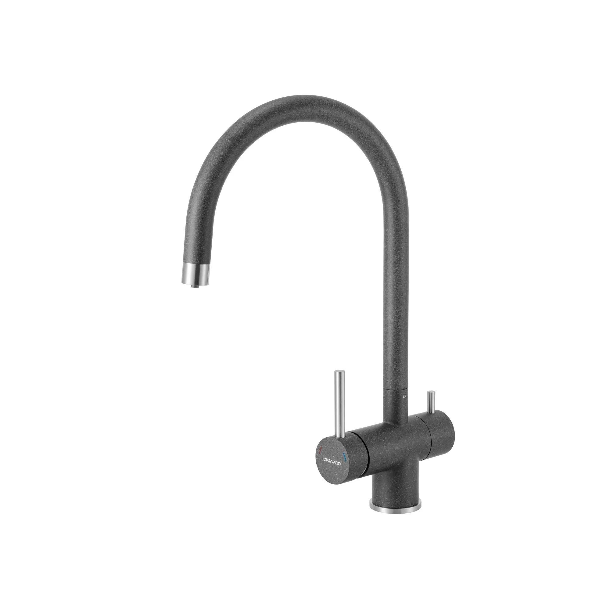 Смеситель для кухни GRANADO Caspe Grafito однорычажный Графитовый (GRA-23231)