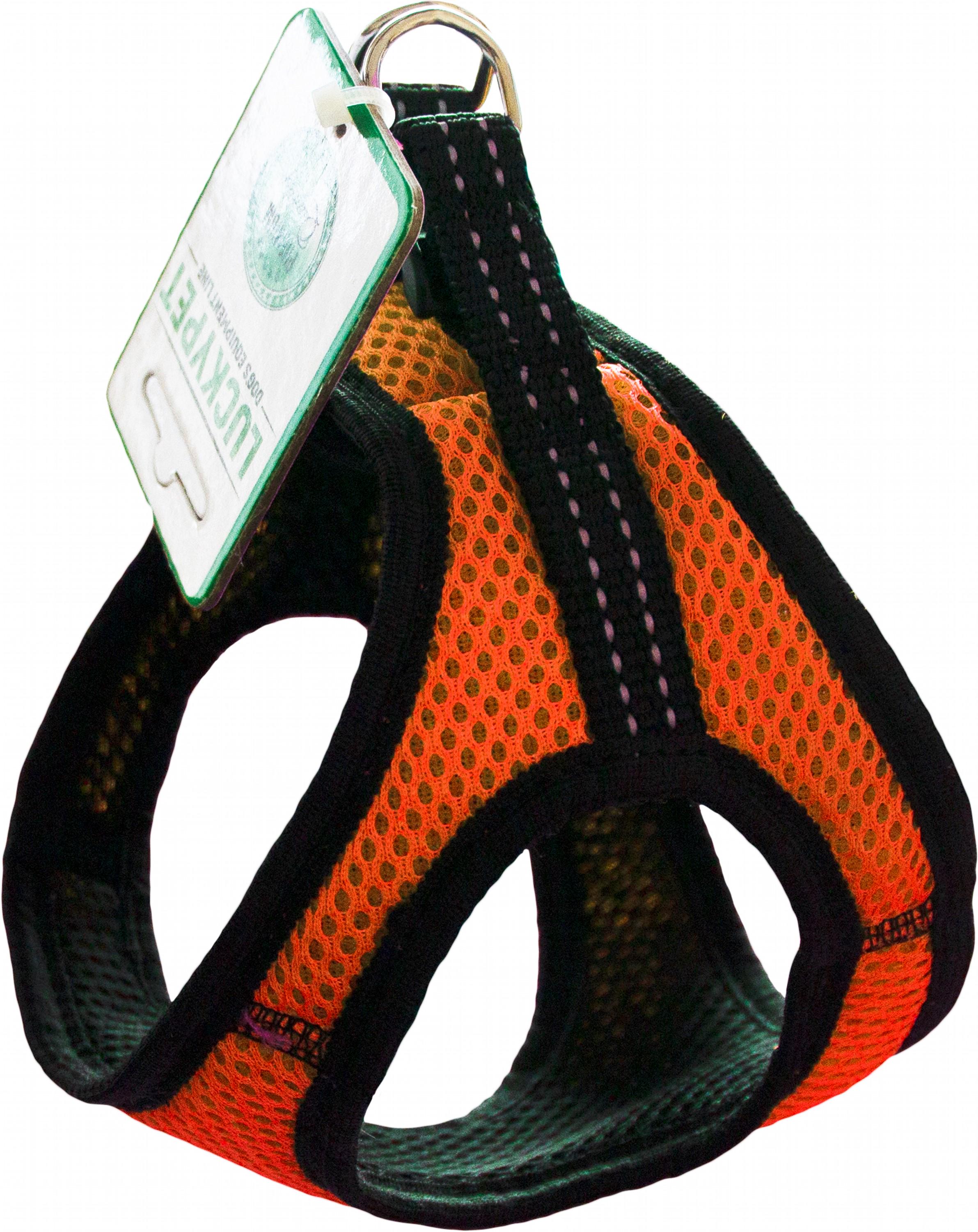 Нагрудник из сетки Lucky Pet двойной №2 28-30/31-33 см Оранжевый (4820224219950)