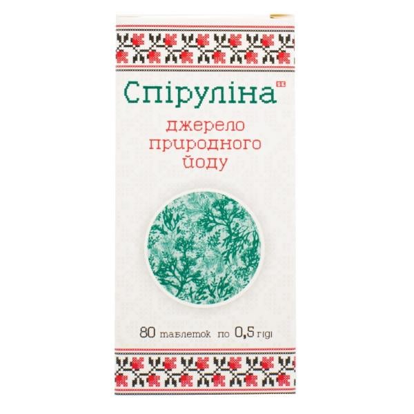 Спирулина Farmakom Спирулина Источник Природного Йода 80 таб. (000027484)