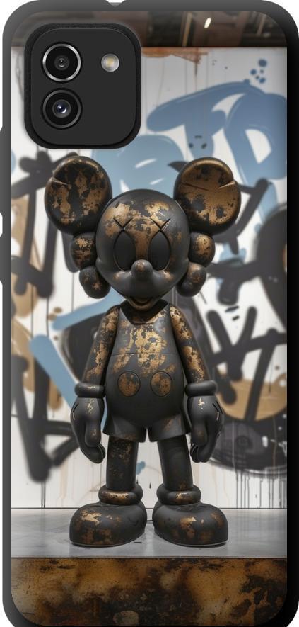 Чехол на Samsung Galaxy A03 A035F Bronze kaws v2 (6098b-2499-42517)