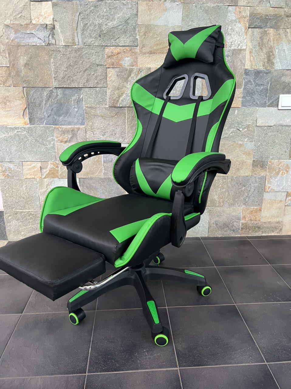 Кресло геймерское Prestige 730 Черно-зеленый - фото 2 Кресло геймерское Prestige 730 Черно-зеленый - фото 2