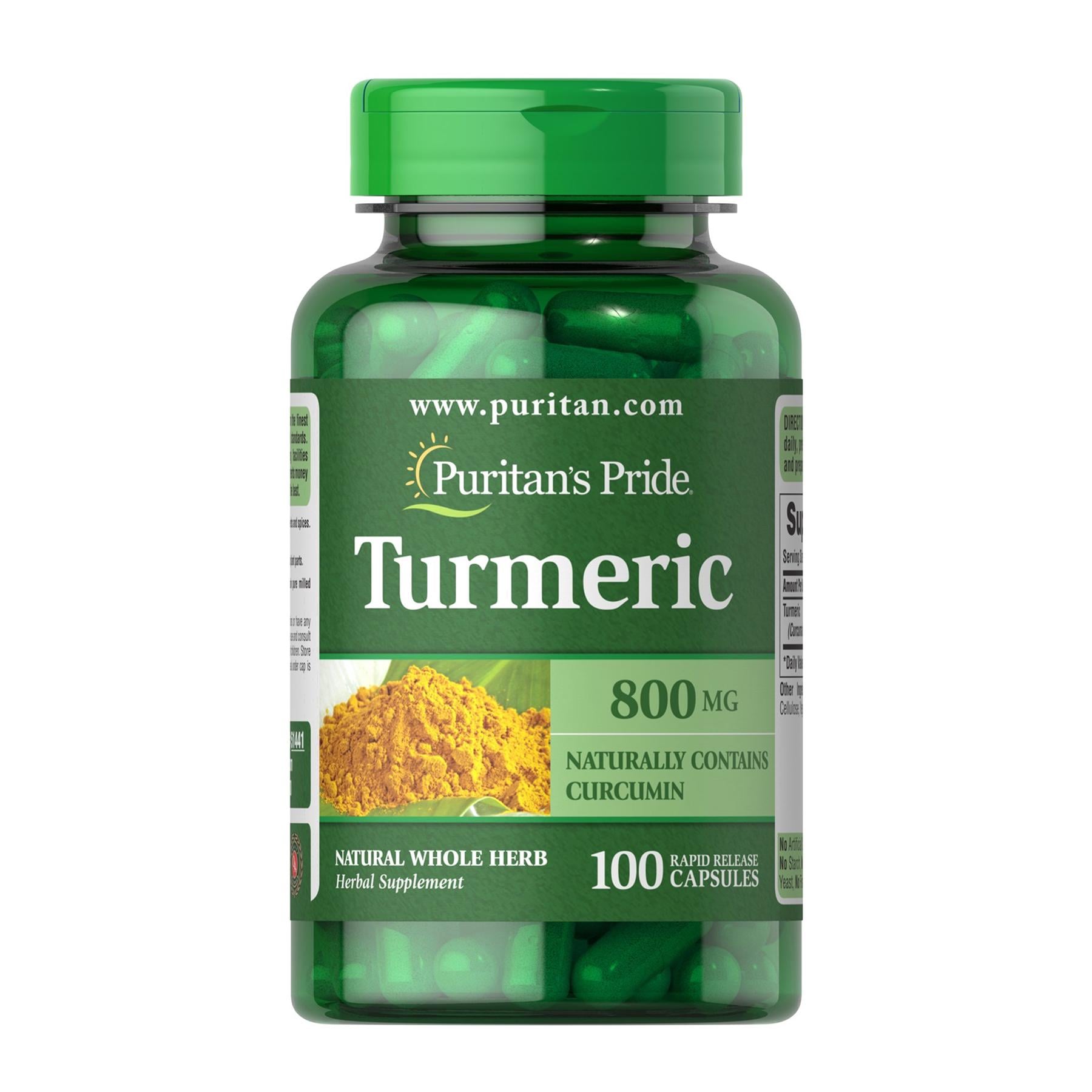 Куркумін Puritans Pride Turmeric 800 мг 100 caps