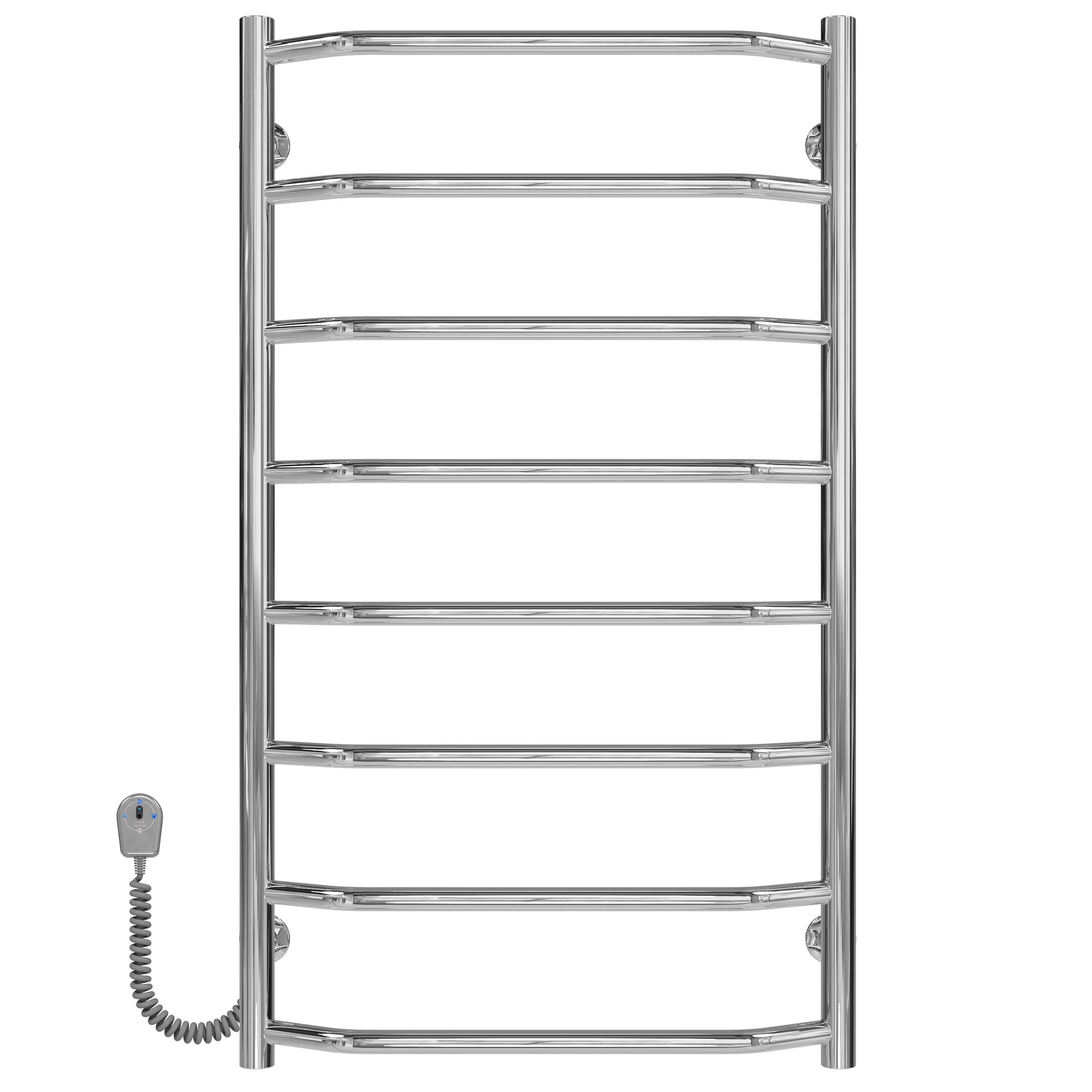 Полотенцесушитель электрический Deffi Трапеция П8 EF16 левое подключение нержавеющая сталь 500х900 мм Хром (C.TR.90.50.8.E.C.L.5)