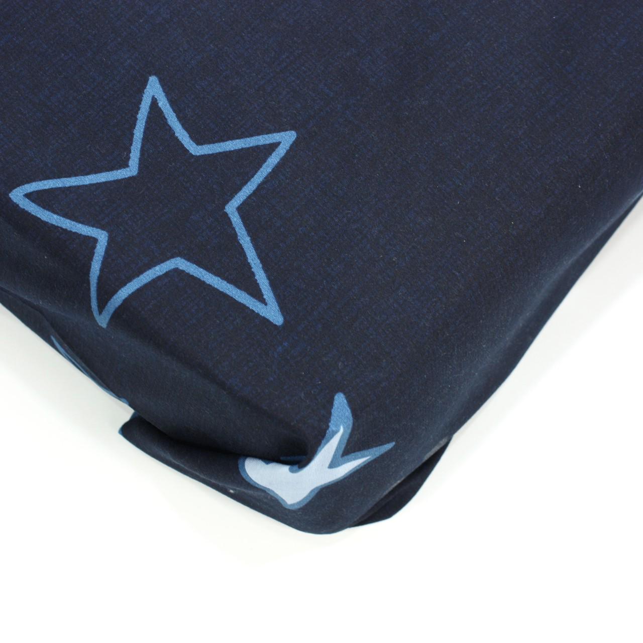 Простынь на резинке З0057 140х200х20 мм Синий/Белый (13959993)