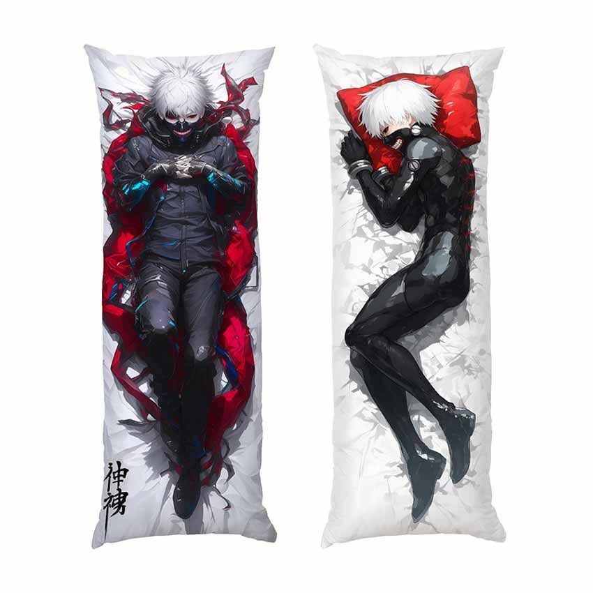 Подушка дакімакура Ken Kaneki Tokyo Ghoul Manga Anime габардин 70х30 см (113147)