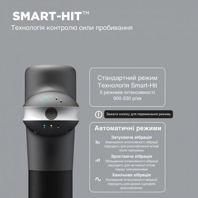 Перкуссионный массажер для тела и мышц Booster U1 Lightsaber 2 Black - фото 3 Перкуссионный массажер для тела и мышц Booster U1 Lightsaber 2 Black - фото 3