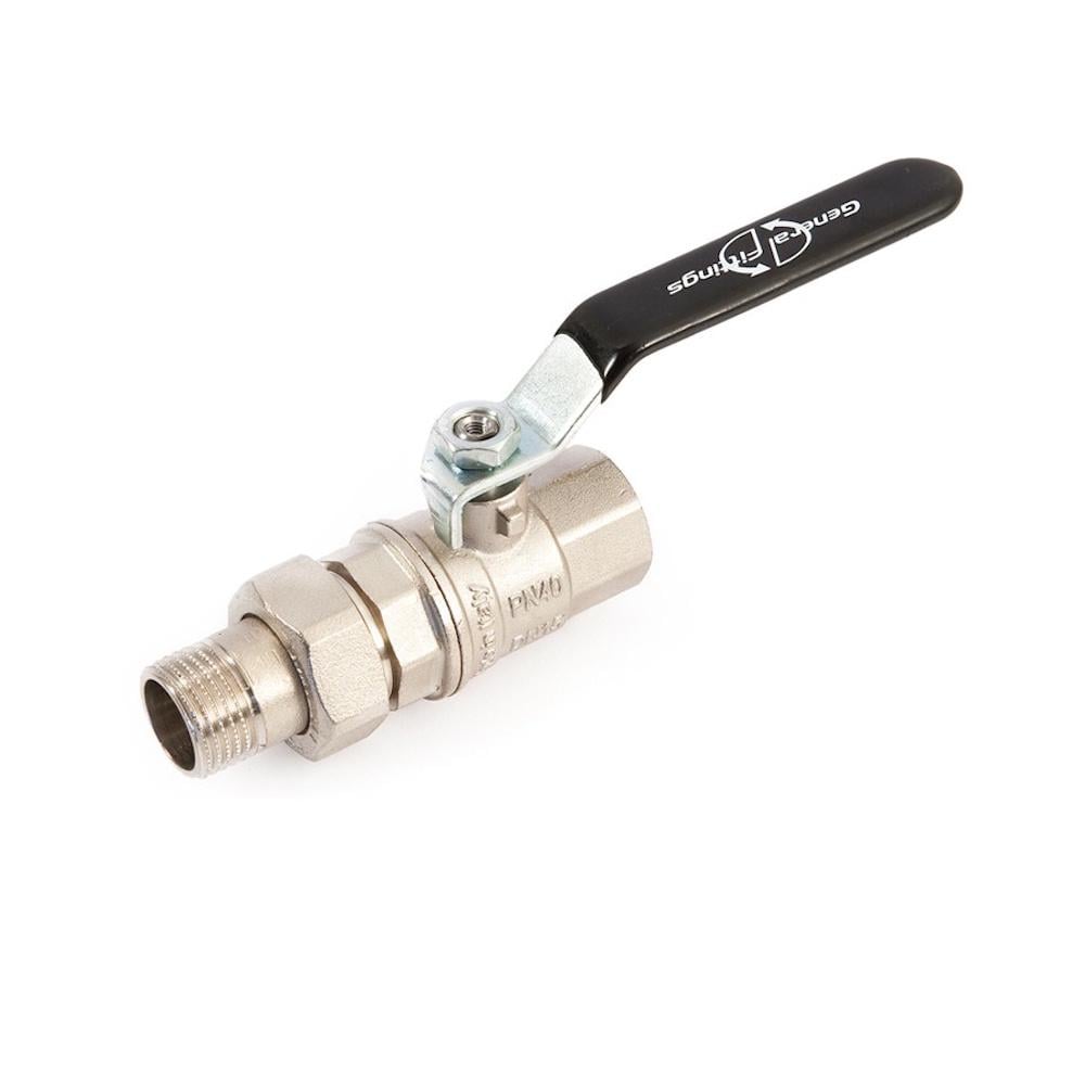 Кран шаровой General Fittings 1 1/4» ЗВ со сгоном полнопроходной (AKV-7100L5N121201A) Кран шаровой General Fittings 1 1/4» ЗВ со сгоном полнопроходной (AKV-7100L5N121201A)